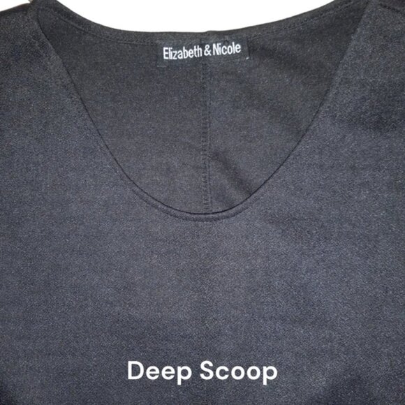 🏖️Elizabeth & Nicole LBD Pullover, Pleated Shirt, Small Cap Sleeve, Belted - Picture 6 of 9